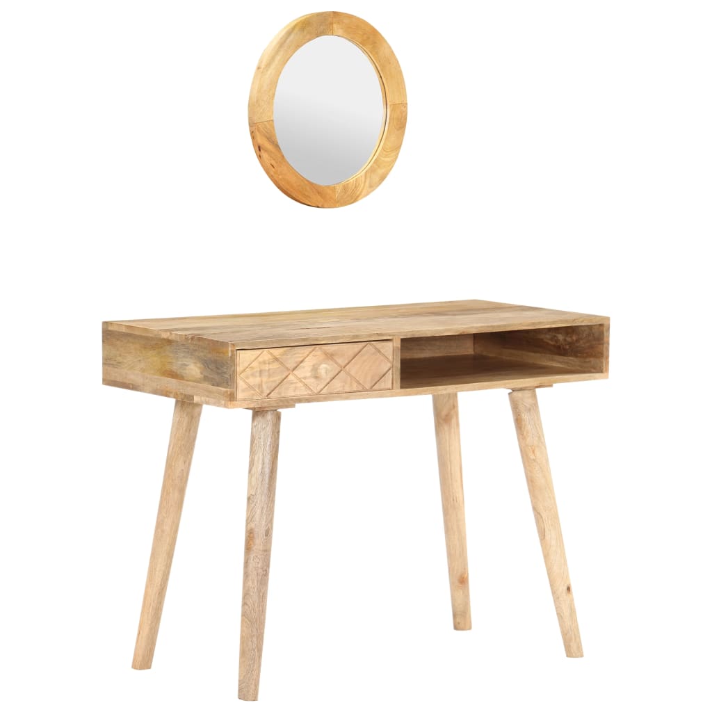 Berkfield Dressing Table 100x50x76 cm Solid Mango Wood