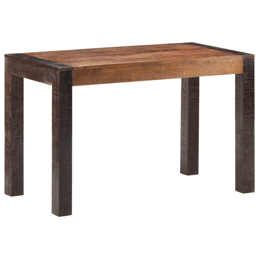 Berkfield Dining Table 120x60x76 cm Solid Rough Mango Wood