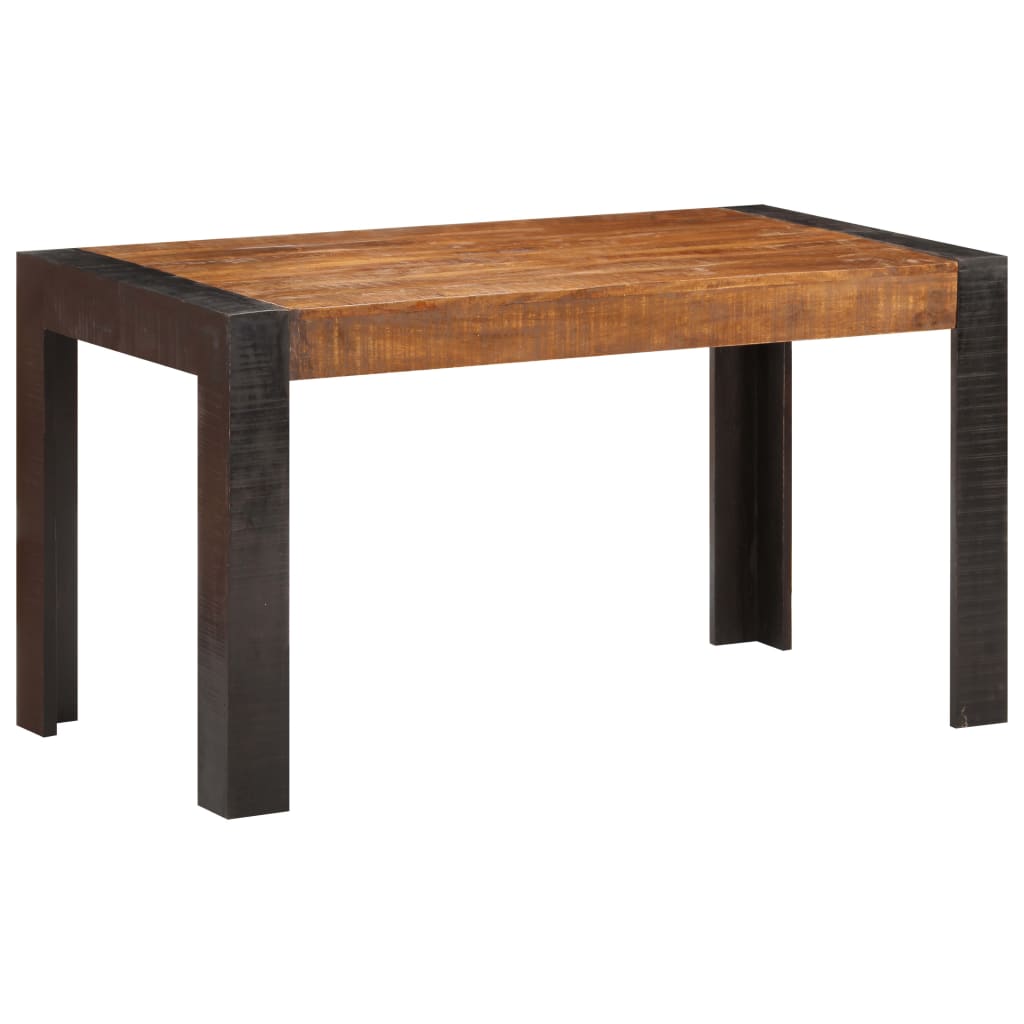 Berkfield Dining Table 140x70x76 cm Solid Rough Mango Wood