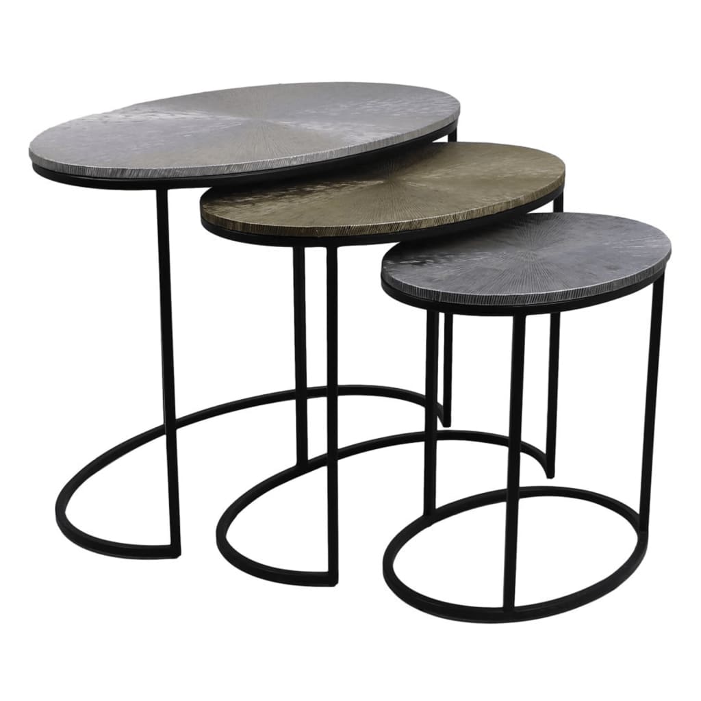 HSM Collection 3 Piece Coffee Table Set Fletcher Oval