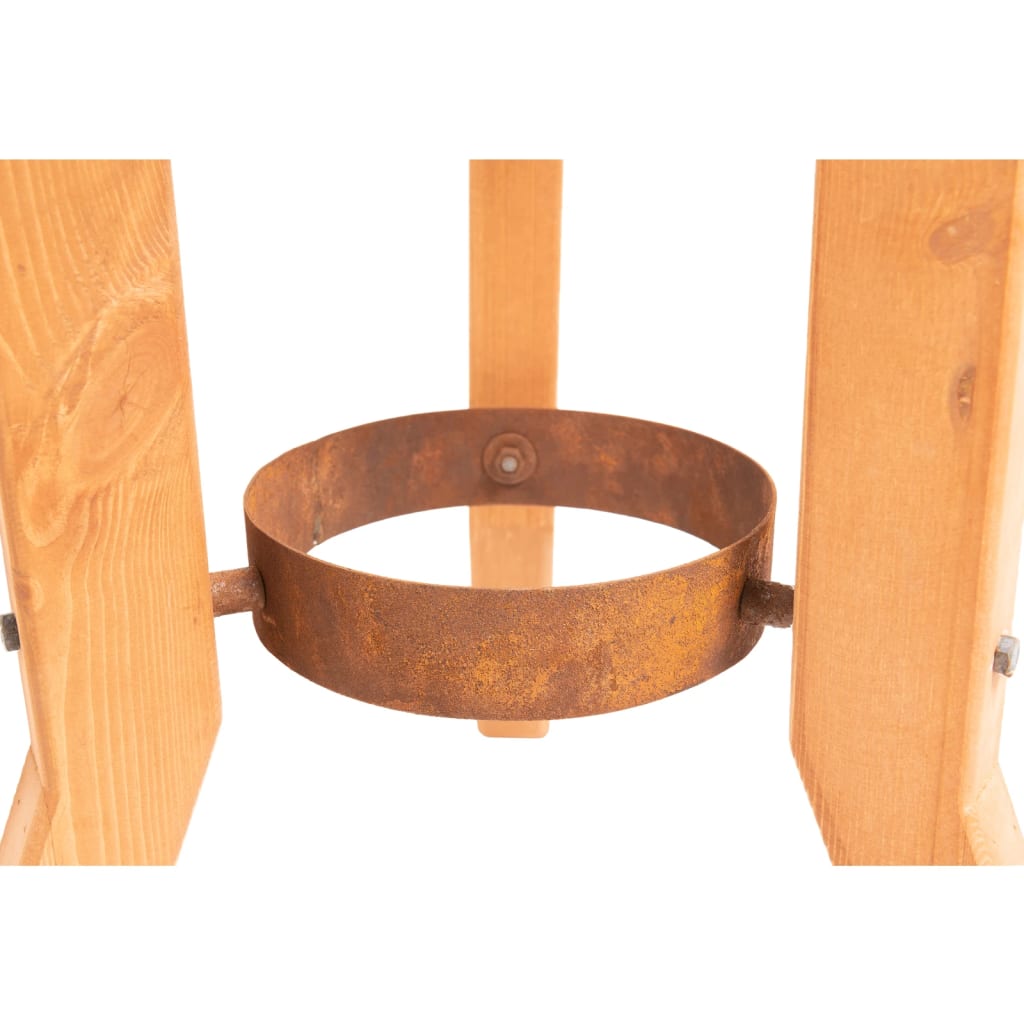 RedFire Handmade Fire Pit Woody Rust Steel