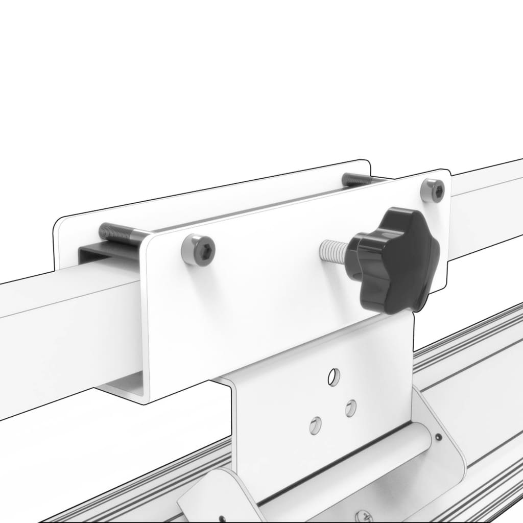 Sunred Universal Parasol Mounting Bracket Sliver