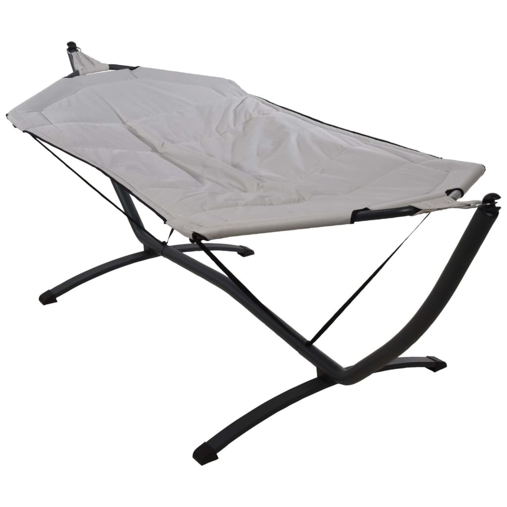 ProGarden Hammock with Metal Base 260 cm Light Grey