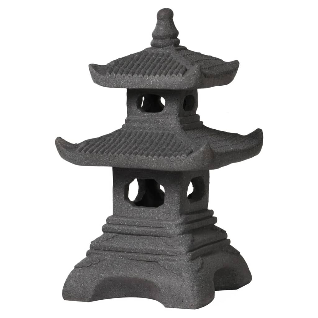 ProGarden Garden Decoration Pagoda Figure 30x30x50 cm Anthracite