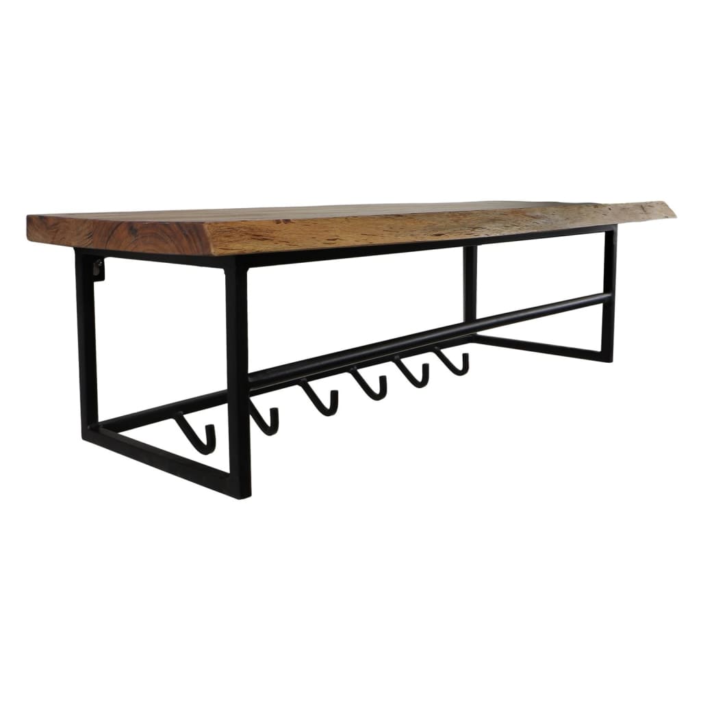 HSM Collection Wall Coat Rack 90x30x30 cm