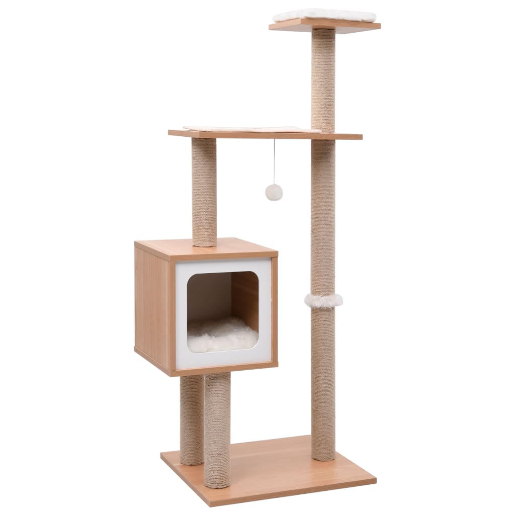 Berkfield Cat Tree with Sisal Scratching Mat 123 cm