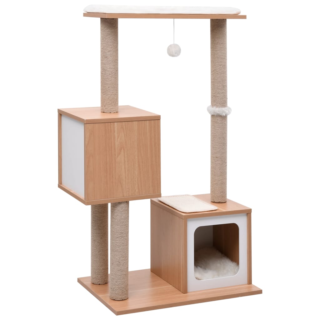 Berkfield Cat Tree with Sisal Scratching Mat 104 cm