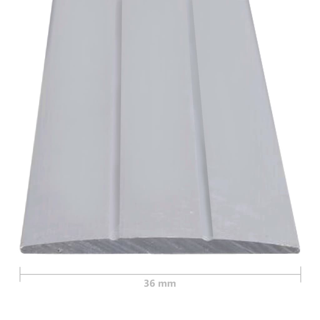 Berkfield Floor Profiles 5 pcs Aluminium 134 cm Silver