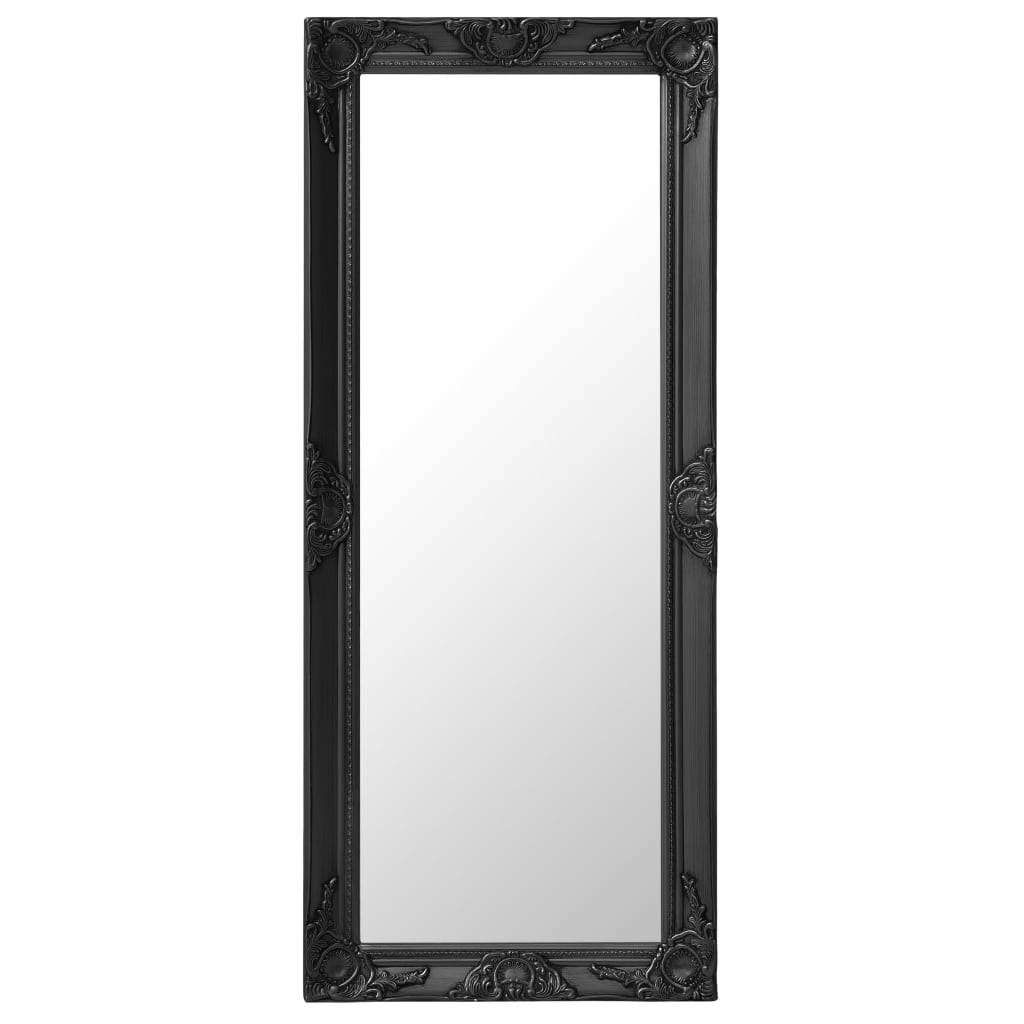 Berkfield Wall Mirror Baroque Style 50x120 cm Black