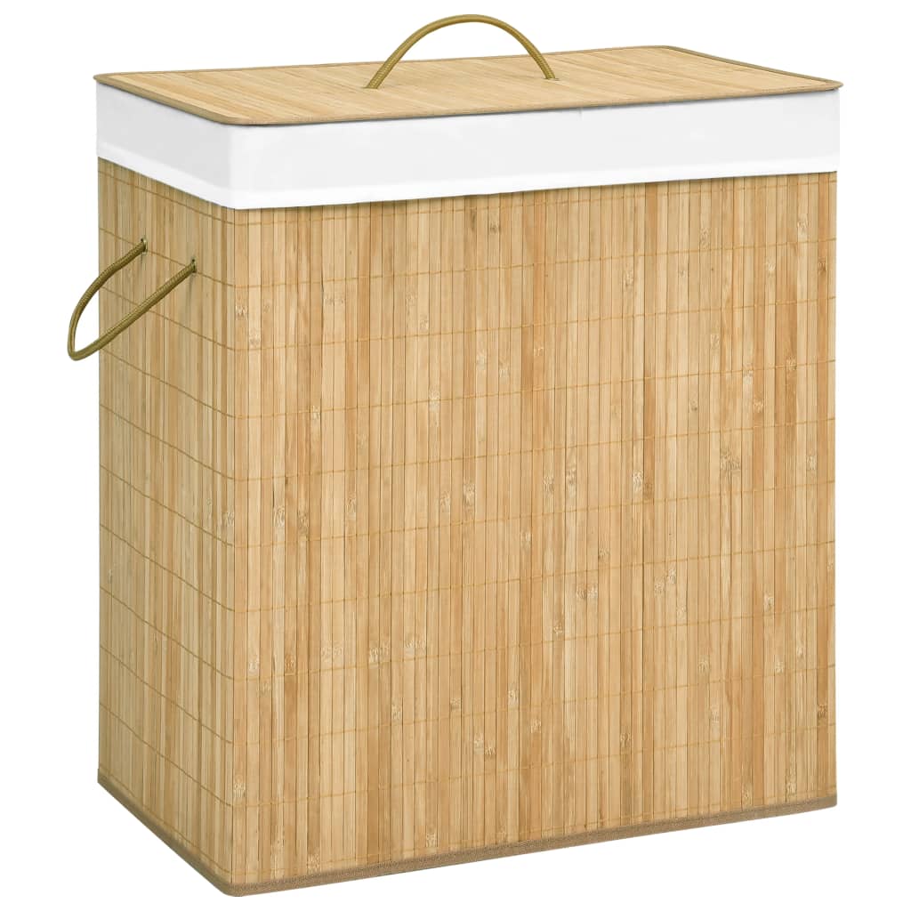 Berkfield Bamboo Laundry Basket 100 L