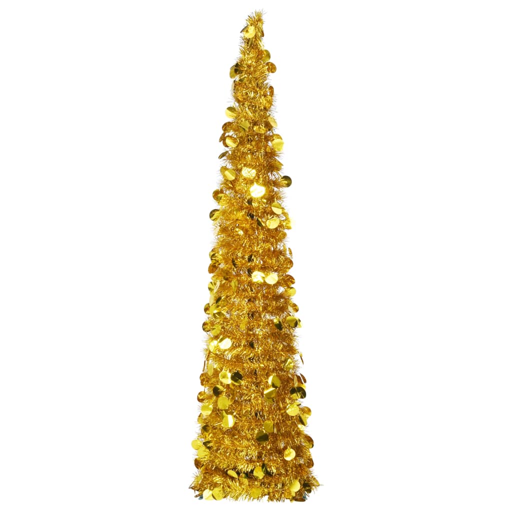 Berkfield Pop-up Artificial Christmas Tree Gold 150 cm PET