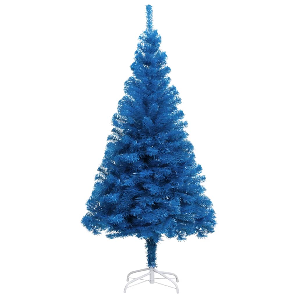 Berkfield Artificial Christmas Tree with Stand Blue 180 cm PVC