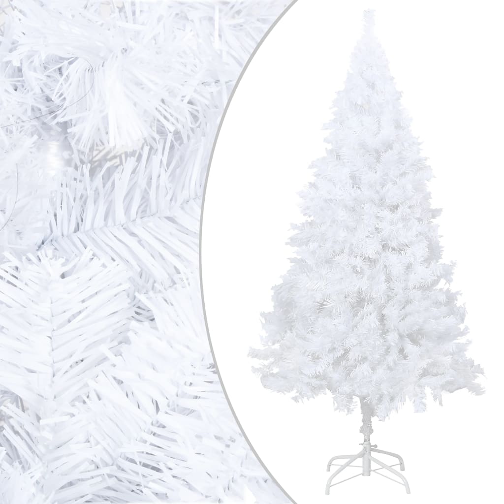 Berkfield Artificial Christmas Tree with Thick Branches White 180 cm PVC