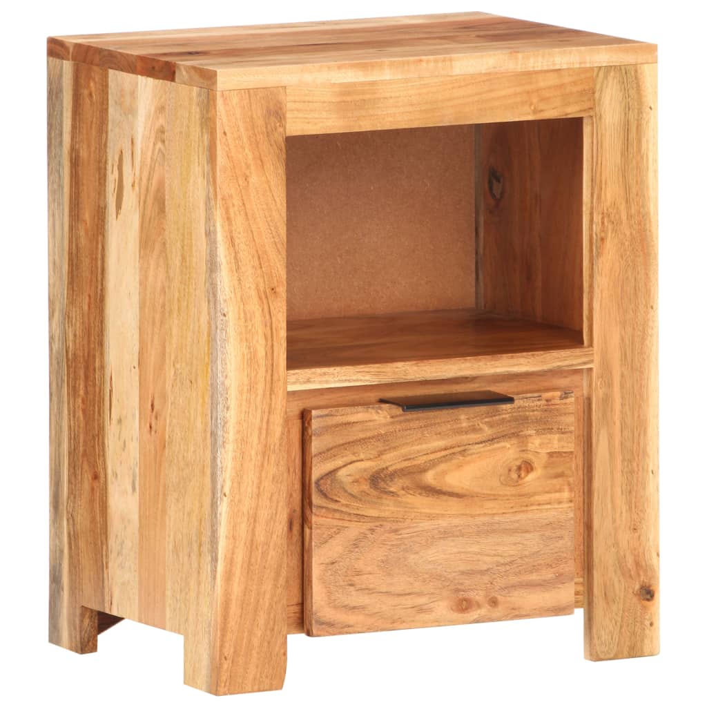 Berkfield Bedside Cabinet 40x30x50 cm Solid Acacia Wood