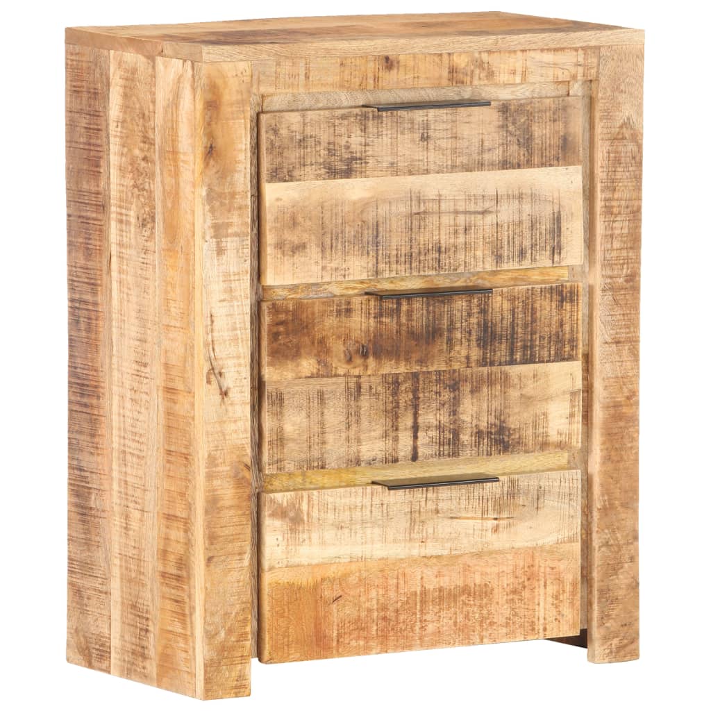 Berkfield Sideboard 59x33x75 cm Rough Mango Wood