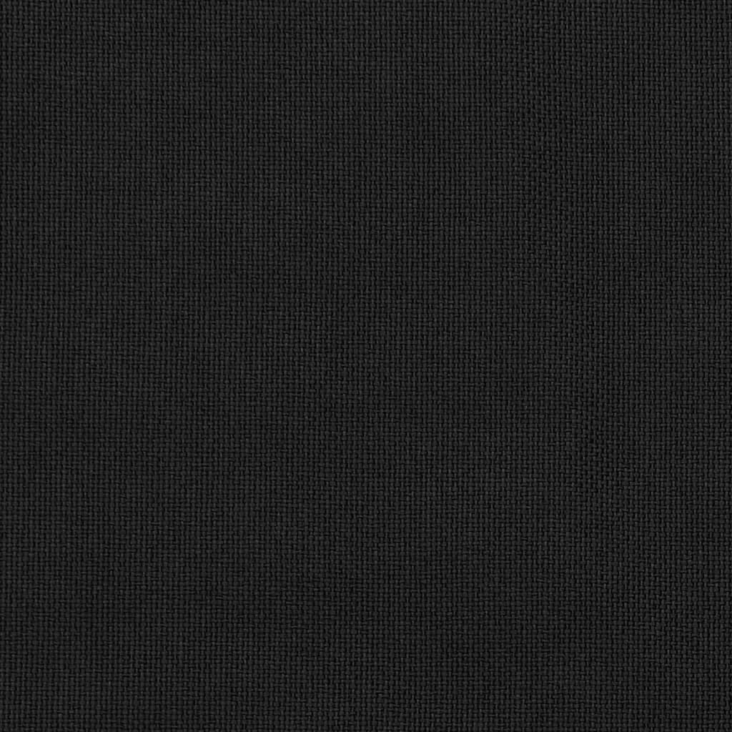 Berkfield Linen-Look Blackout Curtains with Hooks 2 pcs Black 140x225 cm