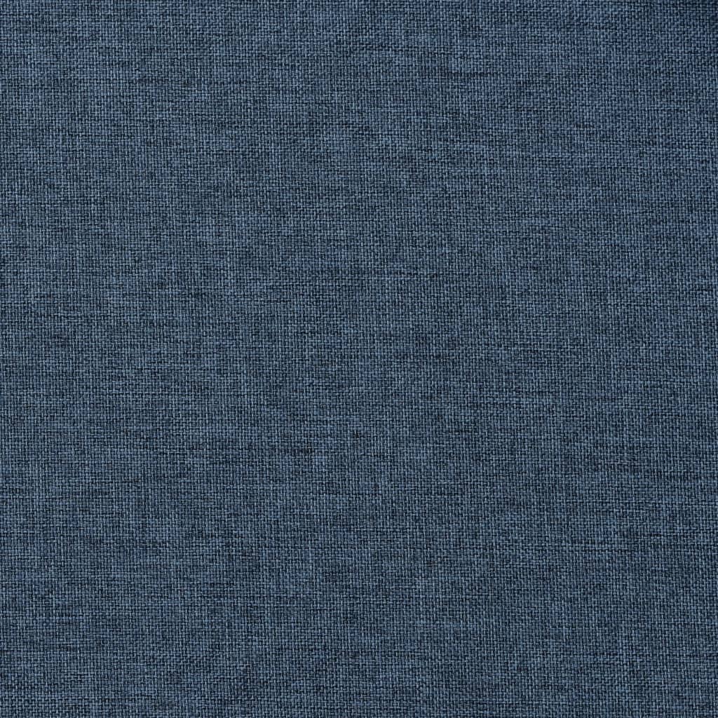 Berkfield Linen-Look Blackout Curtains with Grommets 2 pcs Blue 140x175cm