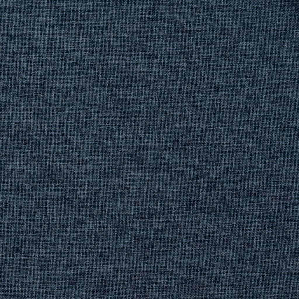 Berkfield Linen-Look Blackout Curtains with Hooks Blue 290x245 cm