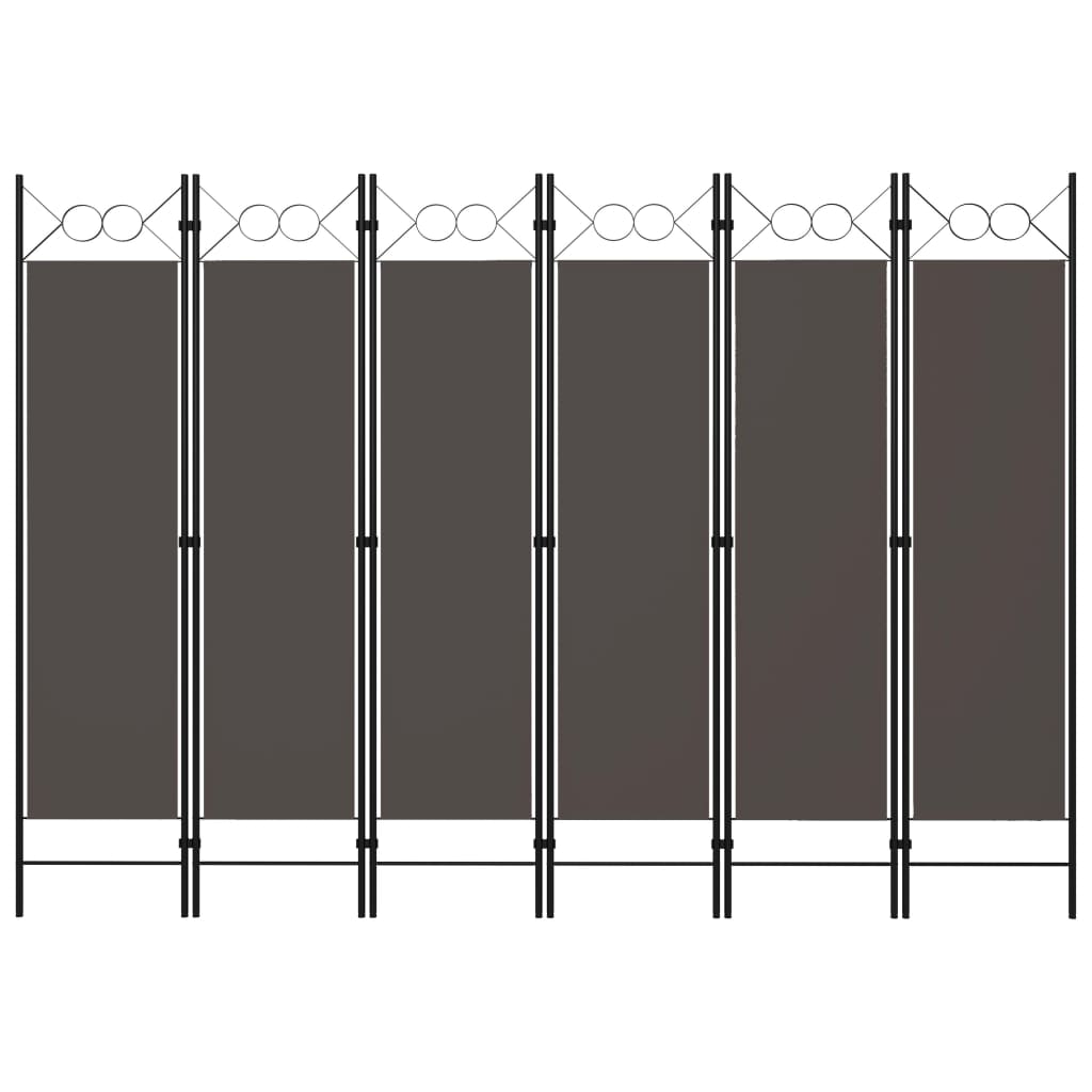 Berkfield 6-Panel Room Divider Anthracite 240x180 cm
