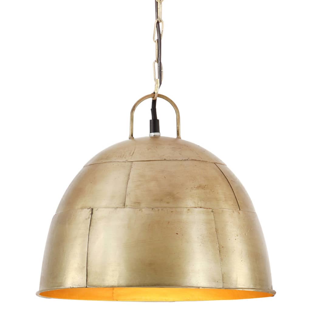 Berkfield Industrial Vintage Hanging Lamp 25 W Brass Round 31 cm E27