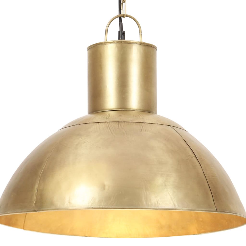Berkfield Hanging Lamp 25 W Brass Round 48 cm E27