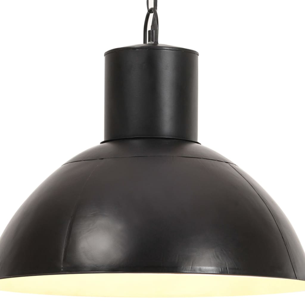 Berkfield Hanging Lamp 25 W Black Round 48 cm E27
