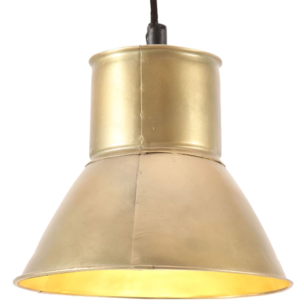 Berkfield Hanging Lamp 25 W Brass Round 17 cm E27