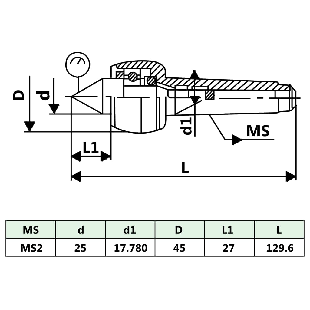 Berkfield Revolving Live Center MT2