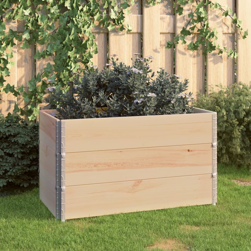 Berkfield Raised Beds 3 pcs 50x100 cm Solid Pine Wood (310053)