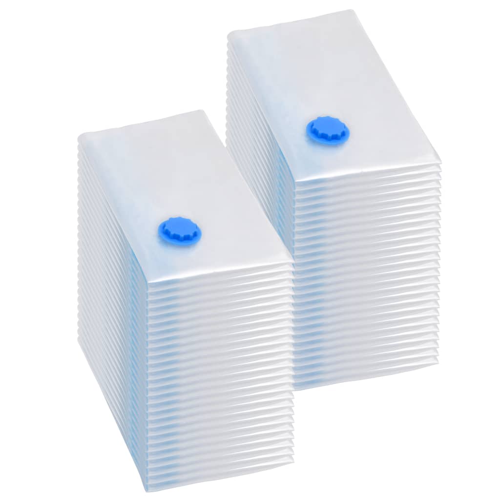 Berkfield Vacuum Travel Storage Bags Clothing Bags 80x60 cm 50 pcs