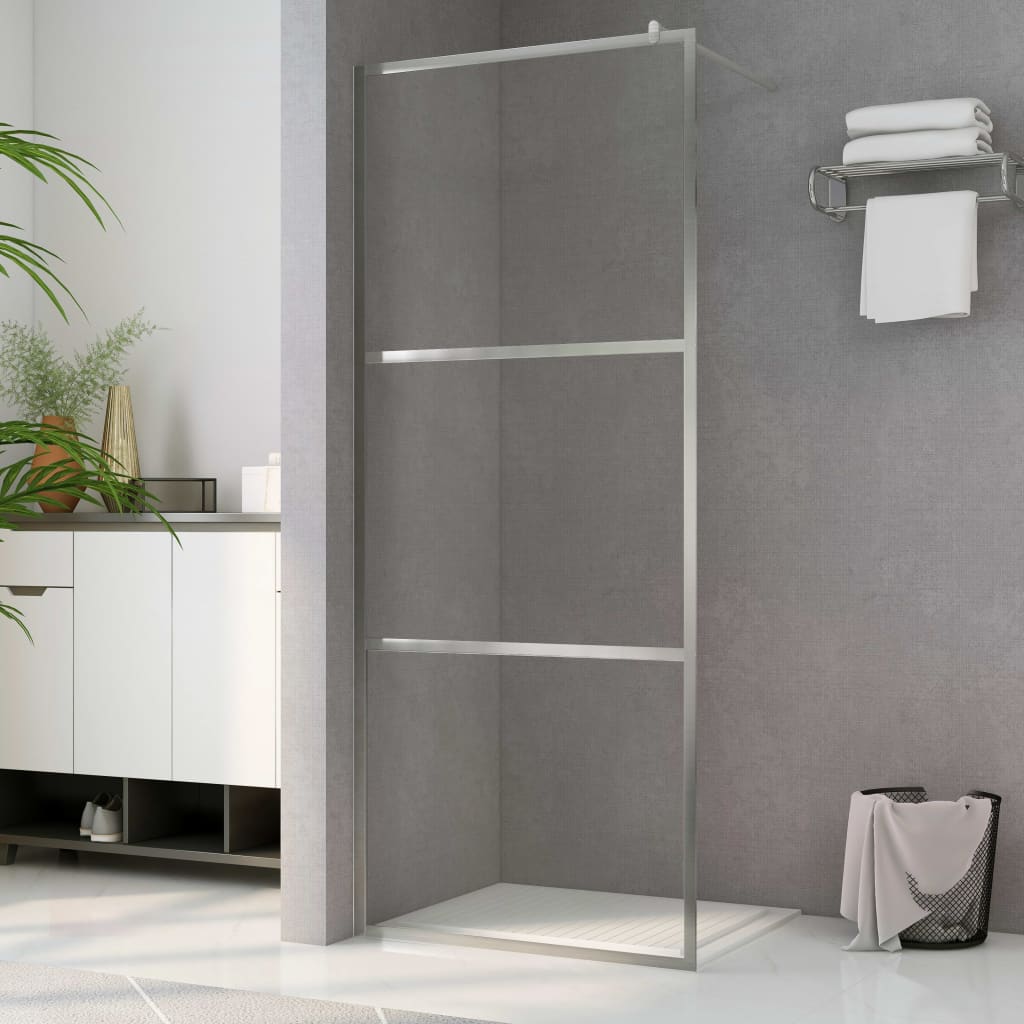 Berkfield Walk-in Shower Wall with Clear ESG Glass 100x195 cm