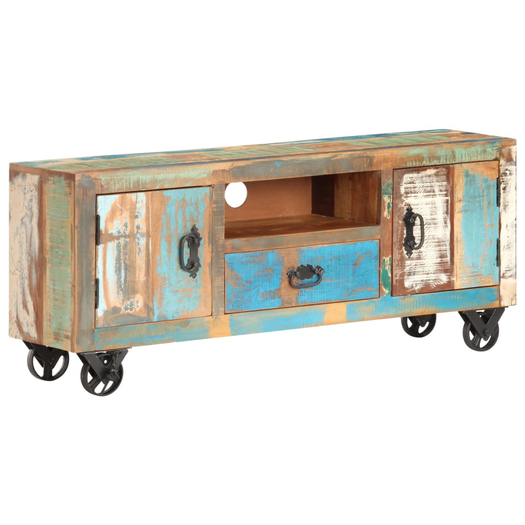 Berkfield TV Cabinet 120x30x50 cm Solid Reclaimed Wood