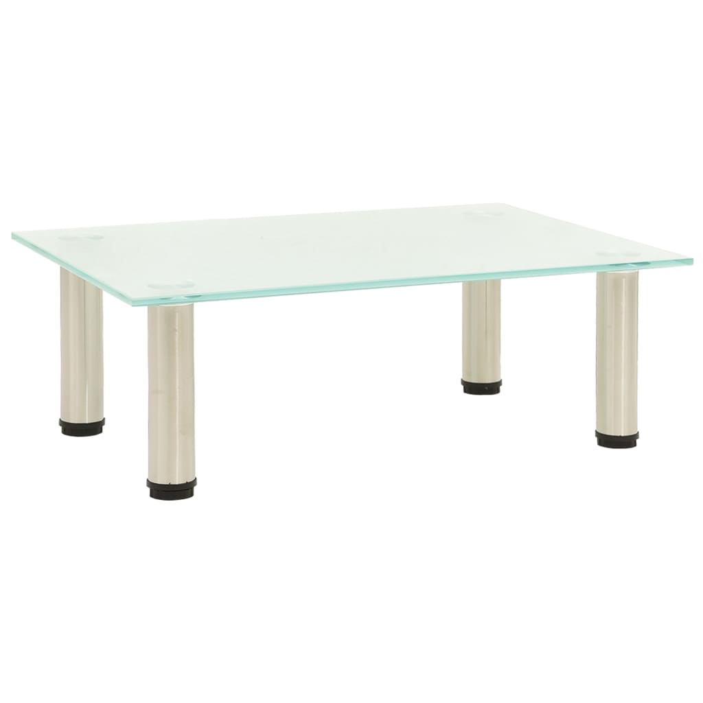 Berkfield TV Stand Frosted 40x35x17 cm Tempered Glass