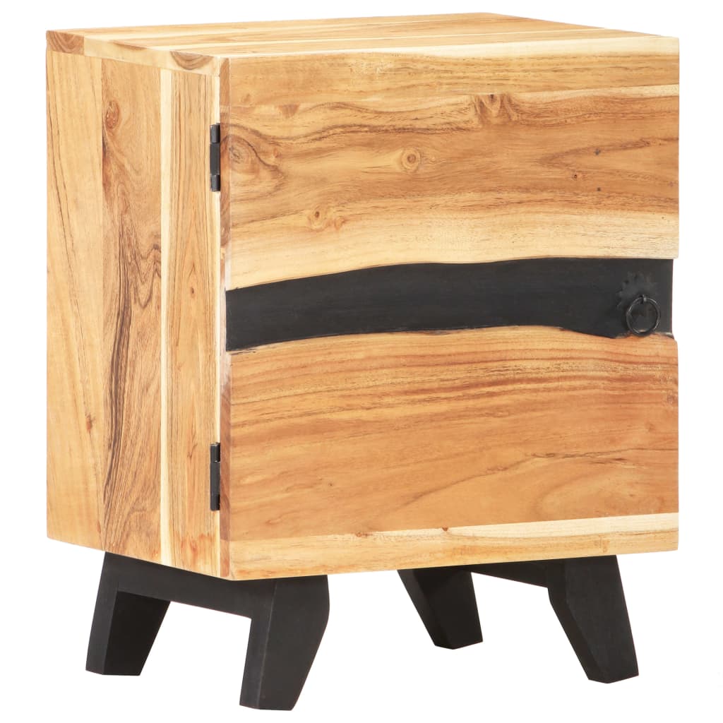 Berkfield Bedside Cabinet 40x30x51 cm Solid Acacia Wood