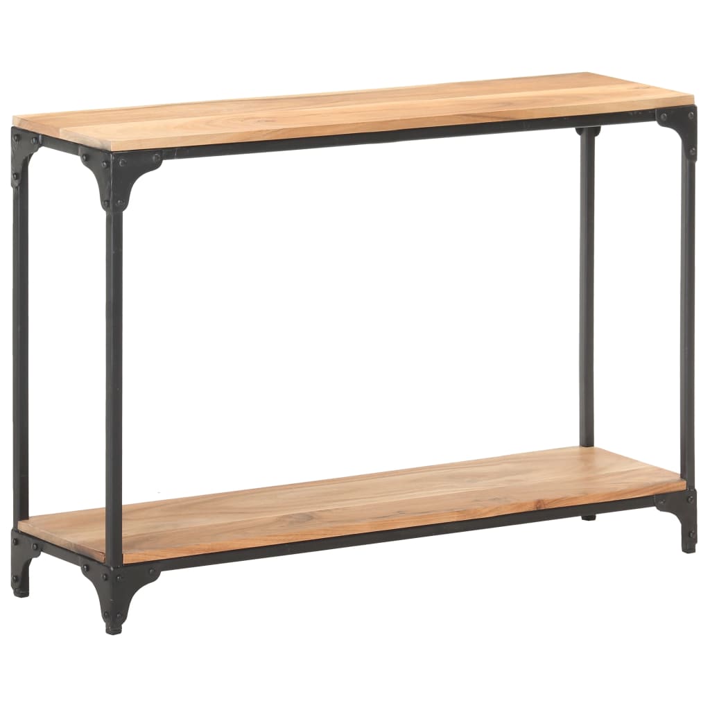 Berkfield Console Table 110x30x75 cm Solid Acacia Wood