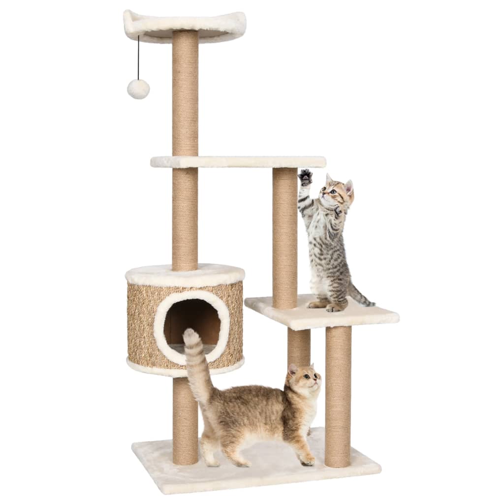 Berkfield Cat Tree with Scratching Post 123cm Seagrass