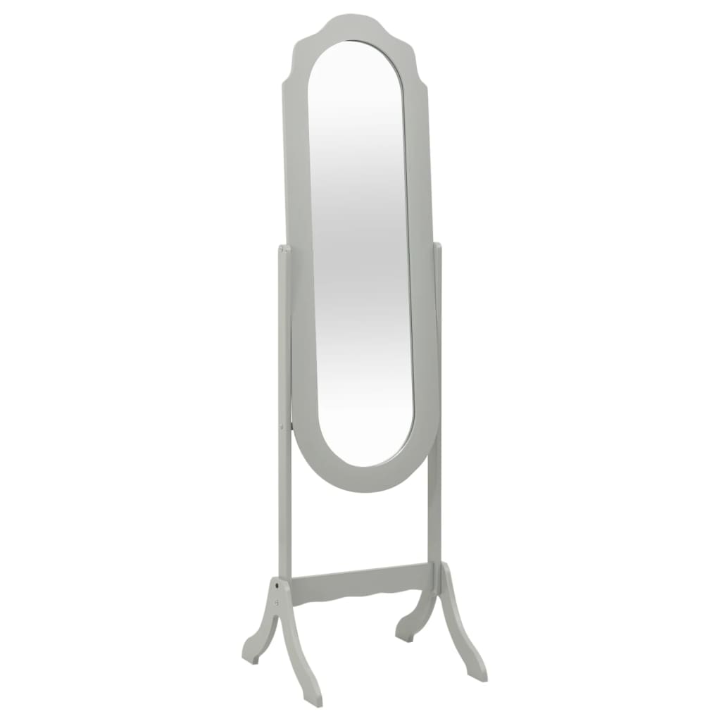 Berkfield Free Standing Mirror Grey 46x48x164 cm