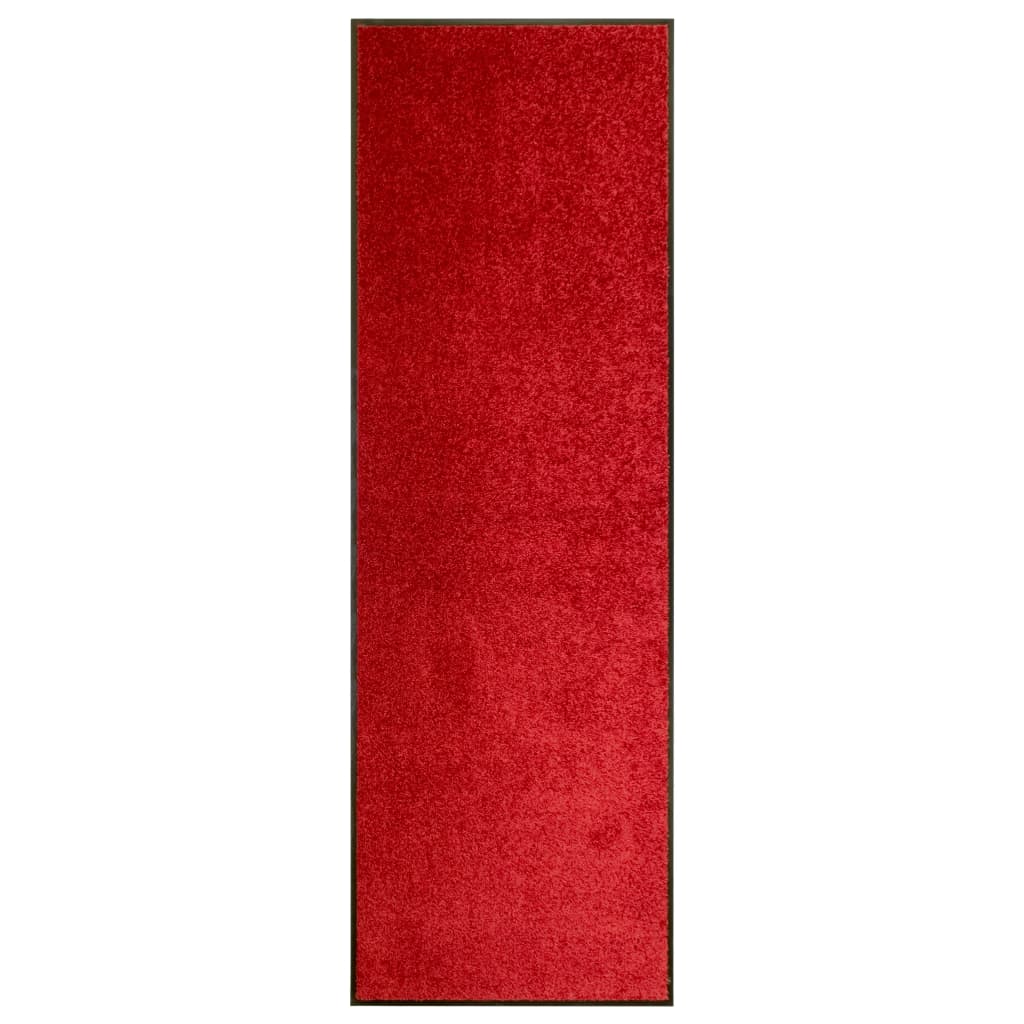 Berkfield Doormat Washable Red 60x180 cm