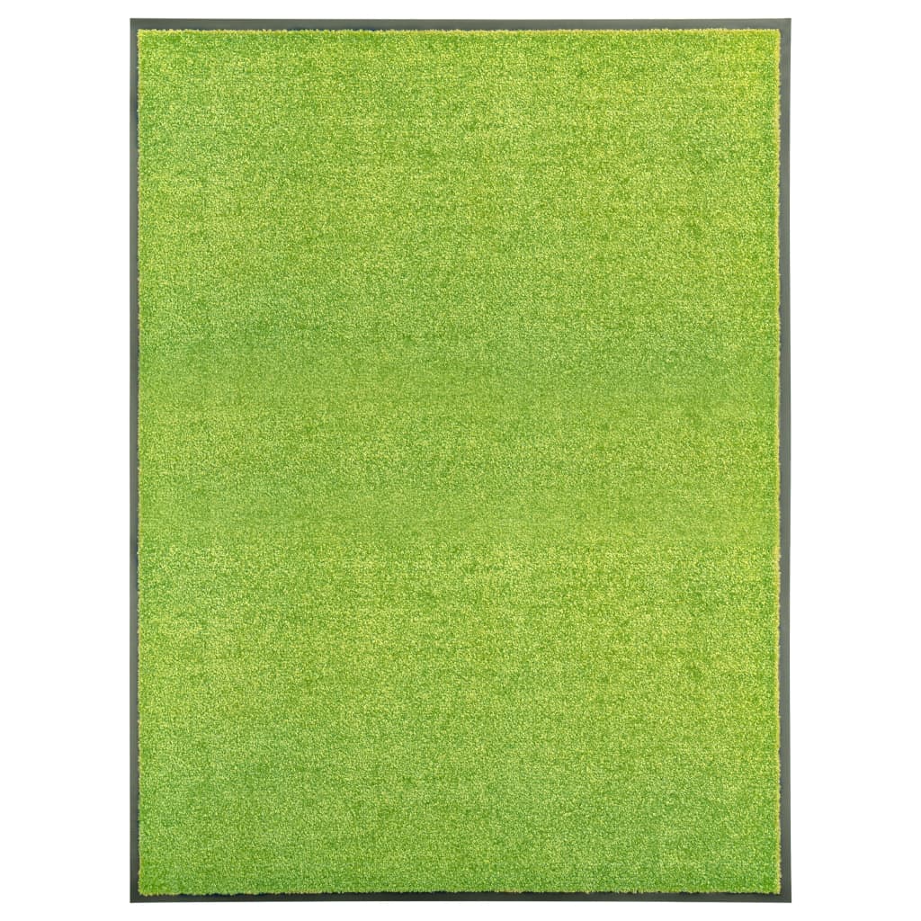 Berkfield Doormat Washable Green 90x120 cm