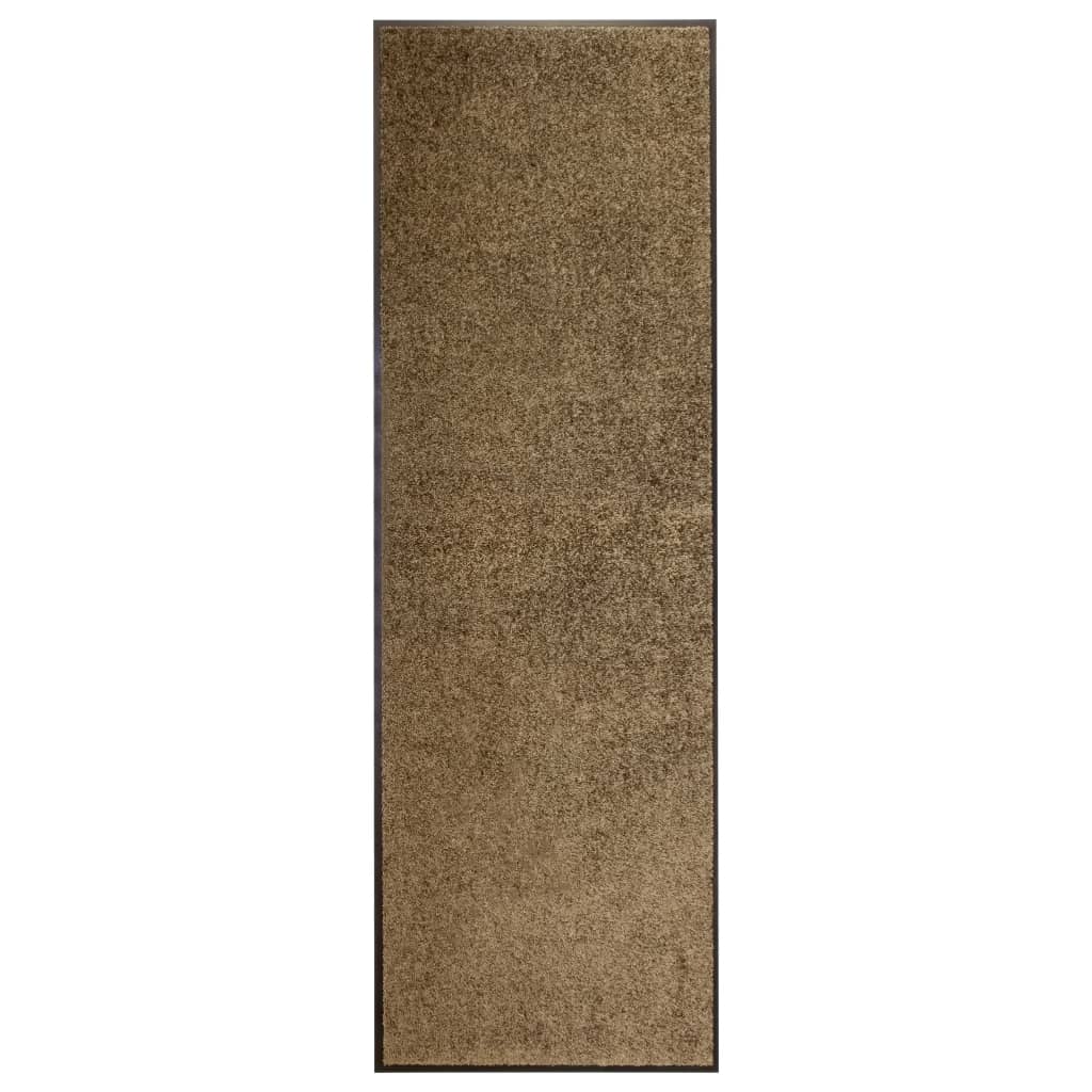 Berkfield Doormat Washable Brown 60x180 cm