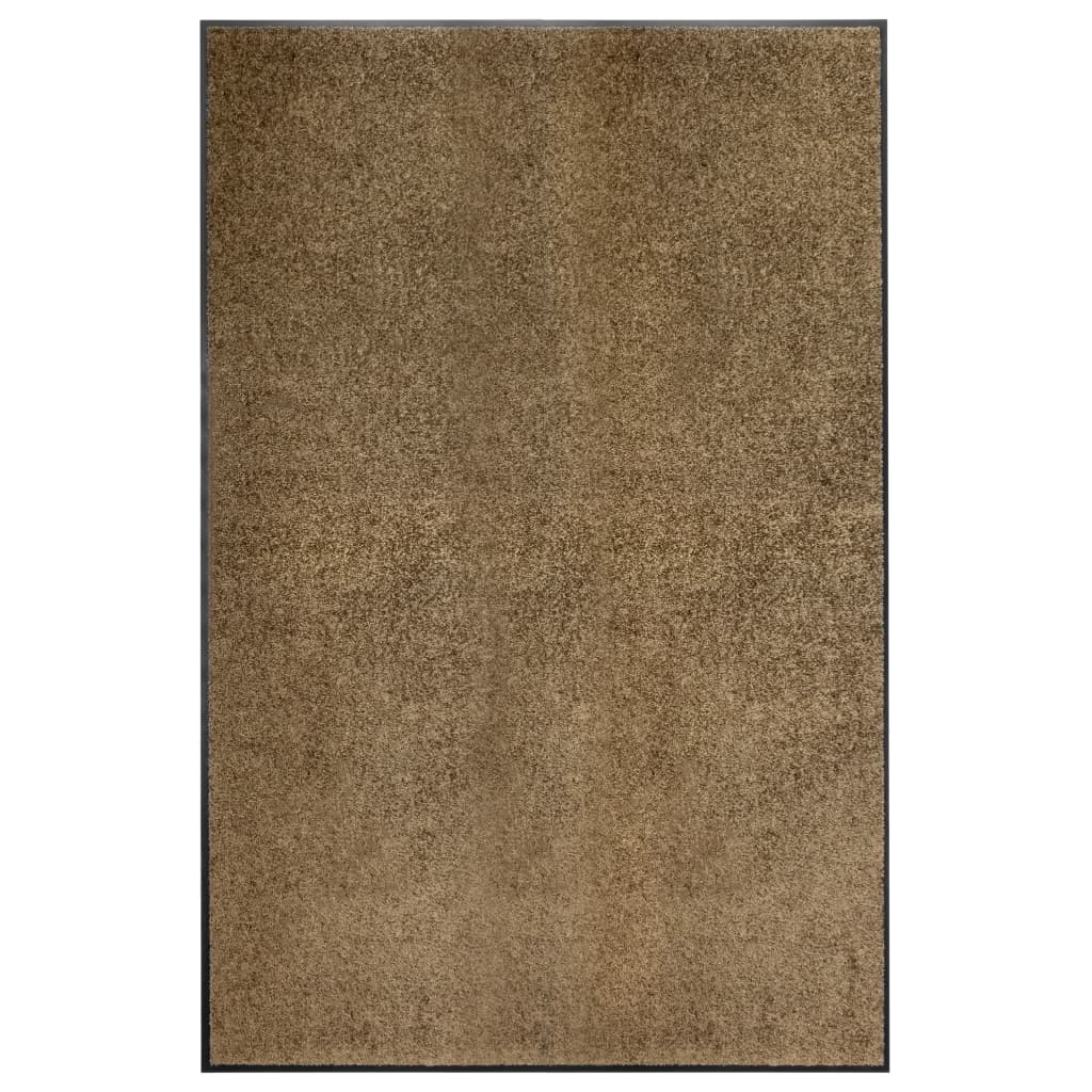 Berkfield Doormat Washable Brown 120x180 cm