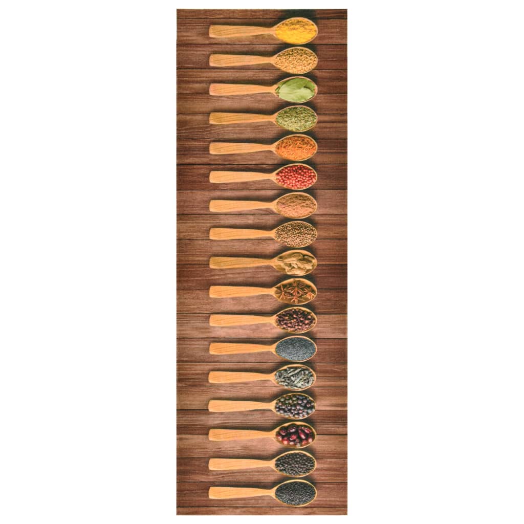 Berkfield Kitchen Floor Mat Washable Spoon 60x180 cm