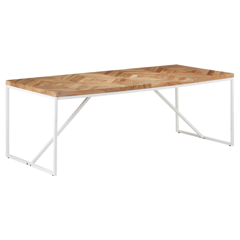 Berkfield Dining Table 200x90x76 cm Solid Acacia and Mango Wood
