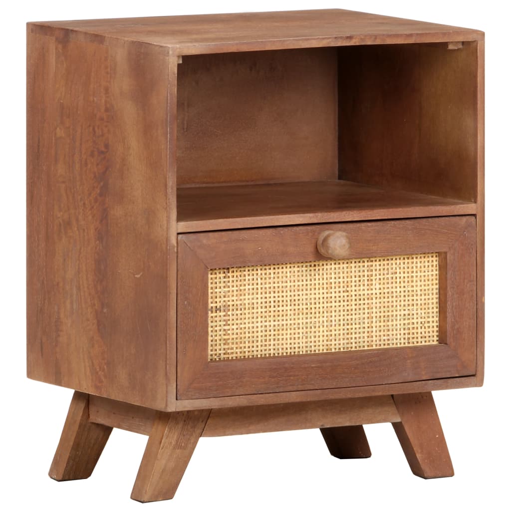 Berkfield Bedside Cabinet 40x30x50 cm Solid Mango Wood