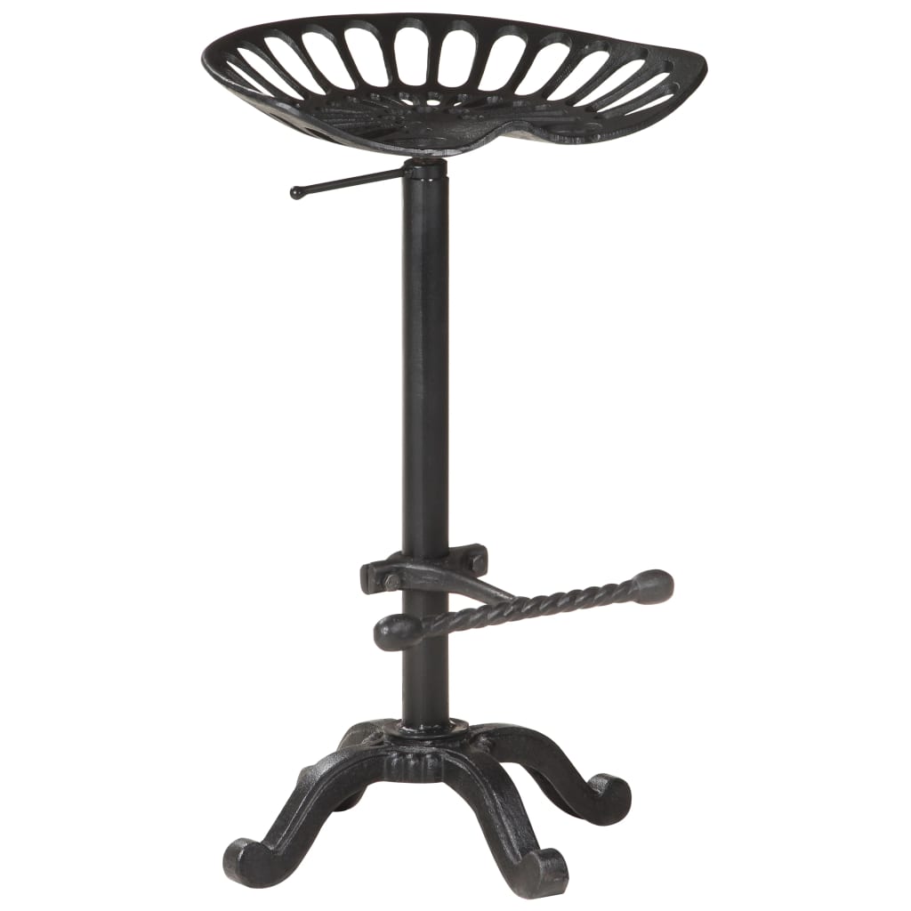 Berkfield Bar Stool Black Cast Iron