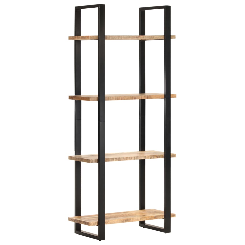 Berkfield 4-Tier Bookcase 80x40x180 cm Rough Mango Wood