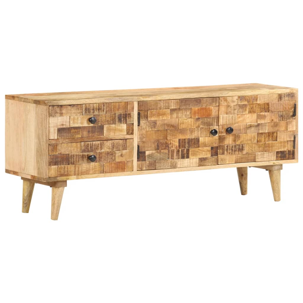 Berkfield TV Cabinet 120x30x45 cm Solid Mango Wood