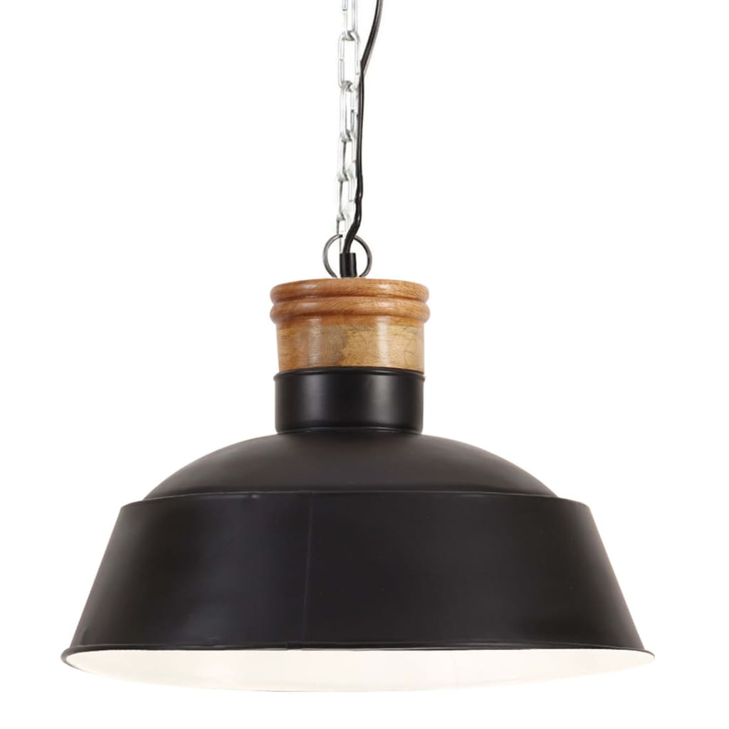 Berkfield Industrial Hanging Lamp 42 cm Black E27