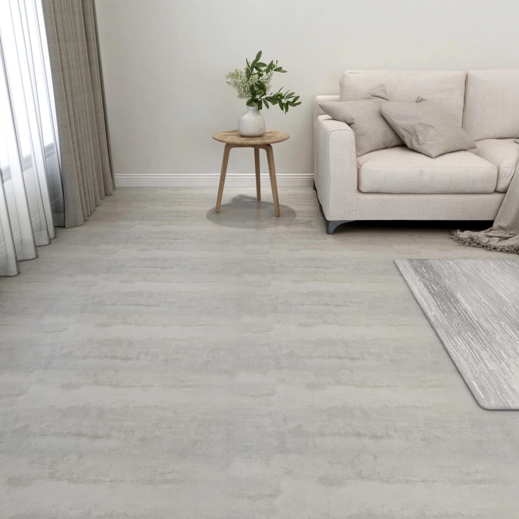 Berkfield Self-adhesive Flooring Planks 55 pcs PVC 5.11 m�__ Light Grey
