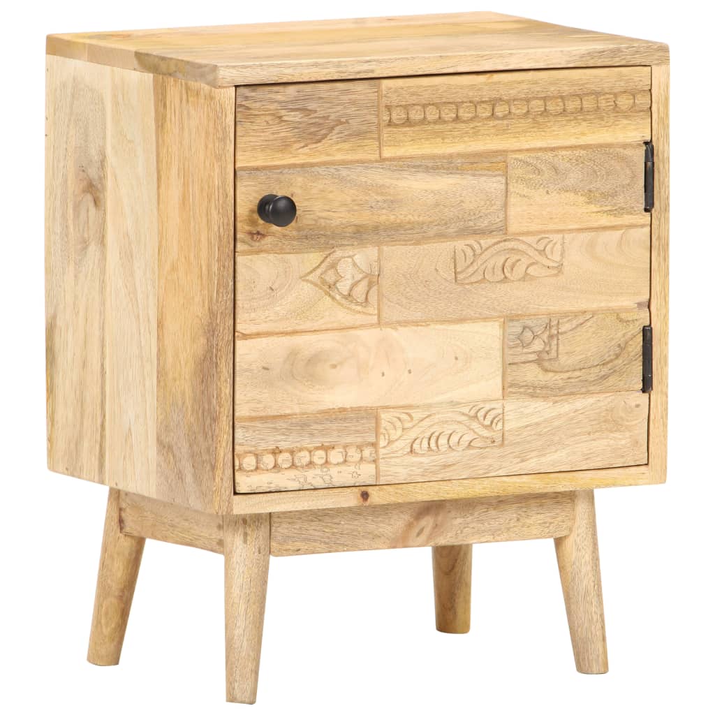 Berkfield Bedside Cabinet 40x30x50 cm Solid Mango Wood